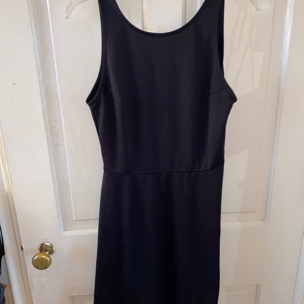 Beautiful Black Dress With Slit On Back